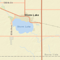 1605 West Milwaukee Avenue, Storm Lake Street Map
