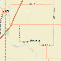 200-298 West Ellsworth Street Dows Street Map