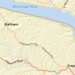 Great River Road, Potosi, WI 53820 Street Map