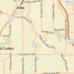 3931 Langford Road, North Collins, NY Street Map