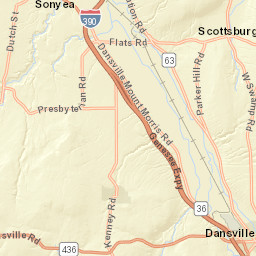 Genesee Expressway, Dansville, NY Street Map