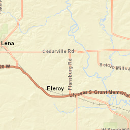 2501-3999 North Unity Road, Lena, IL Street Map