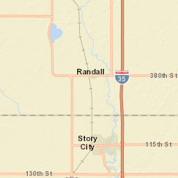 Interstate 35, Ellsworth, IA 50075, USA Street Map