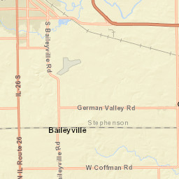 1093 South Rock City Road, Ridott, IL Street Map