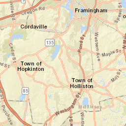 653 Washington St, Holliston, MA 01746 Street Map