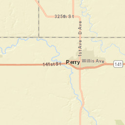Park St, Perry, Iowa Street Map