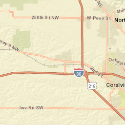 25 West Cherry Street, North Liberty, IA Street Map