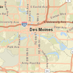 3326 Easter Lake Drive Des Moines IA Street Map