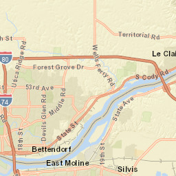 17305 Hubbard Road, East Moline, IL Street Map