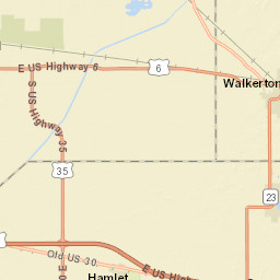 32024-32250 Riley Road, Walkerton, IN Street Map