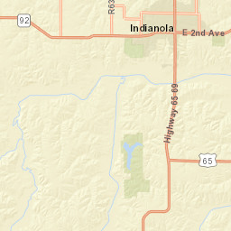 10th Street, Indianola, IA 50125, USA Street Map