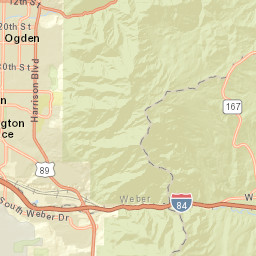 Uinta-Wasatch-Cache National Forest Snow Basin Road Huntsvill Street Map
