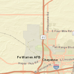 1530 W Lincolnway Cheyenne WY Street Map