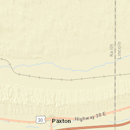 111-199 South Oak Street Paxton NE Street Map