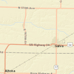 5998 East 2100th Street, Galva, IL Street Map