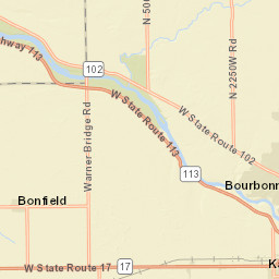 6073-6235 South Warner Bridge Road Street Map