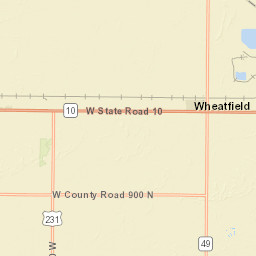 3000-3800 W 900 N Wheatfield IN Street Map