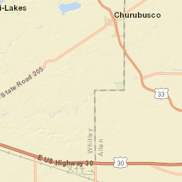 13319-14645 U.S. 30, Columbia City, IN  Street Map