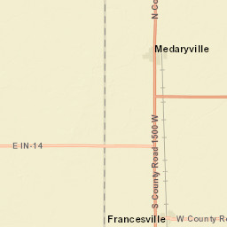 4586-5002 County Road 200, Rensselaer Street Map