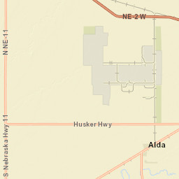 West 13th Street Wood River NE Street Map