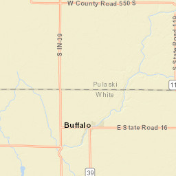 6862 N 300 E Monon Indiana Street Map