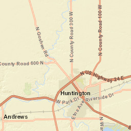 6001-6485 North 100 West, Huntington, IN Street Map