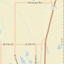 14701-15699 North County Road 15 Wellington CO Street Map