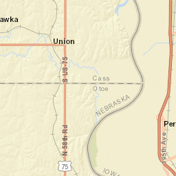 Interstate 29, Percival, IA 51648, America Street Map