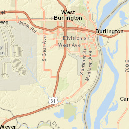 Old Highway 61, Burlington, IA 52601, USA Street Map