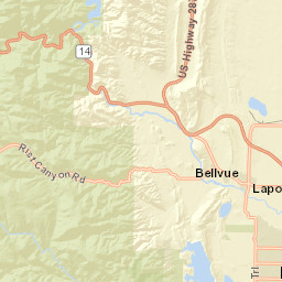 6239 Poudre Canyon Highway, Roosevelt Street Map