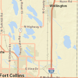 2101 County Rd 62E Wellington CO Street Map