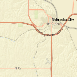 Steinhart Park Road, Nebraska City, NE Street Map