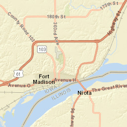 Riverview Drive Fort Madison IA 52627 Street Map