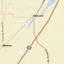 Interstate 76, Sterling, CO 80751, USA Street Map