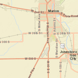 100-198 East 3rd Street, Marion, IN 46952 Street Map