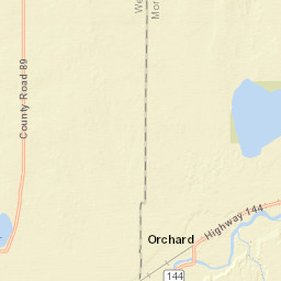 CO-144 Orchard Colorado Street Map