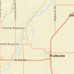 16504-16998 CanAm Highway, Platteville, CO Street Map