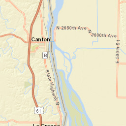 30500-30828 Missouri 16 Canton MO Street Map