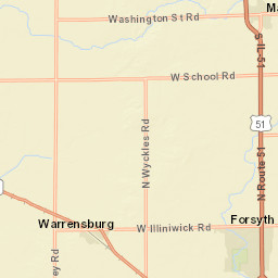 5401-5499 North Glasgow Road, Warrensburg, IL  Street Map