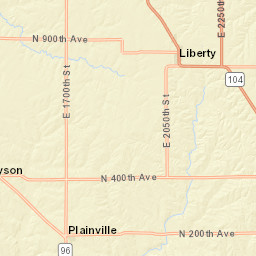 1969-2023 County Road 400 North, Plainville Street Map