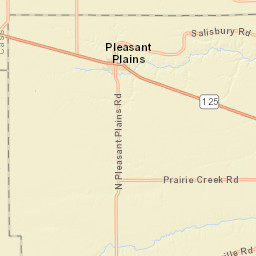 12790-12998 Illinois 125, Pleasant Plains, IL Street Map