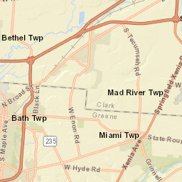 6640-6876 South Yellow Springs Street Yellow Springs OH Street Map