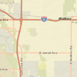 975 North Watkins Road, Watkins, CO Street Map
