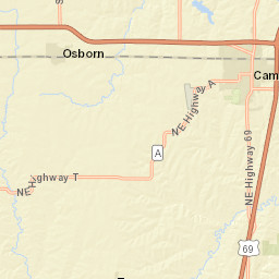 9001-9559 Missouri 33, Osborn, MO Street Map