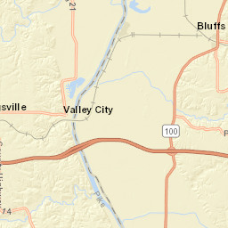 Interstate 72, Bluffs, IL 62621, USA Street Map