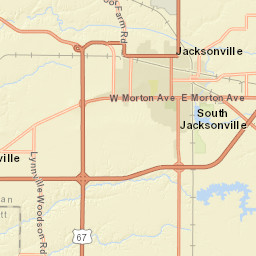 1636-1648 Gravel Springs Road Jacksonville IL Street Map
