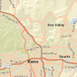 Unspecified, University of Nevada, Reno, NV Street Map