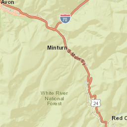5 Beaver Creek, White River National Forest Street Map
