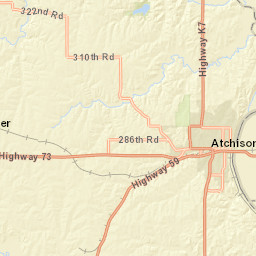 1113-1299 Riverview Drive, Atchison, KS Street Map