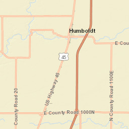 12690-12692 N County Road 1100 East Street Map